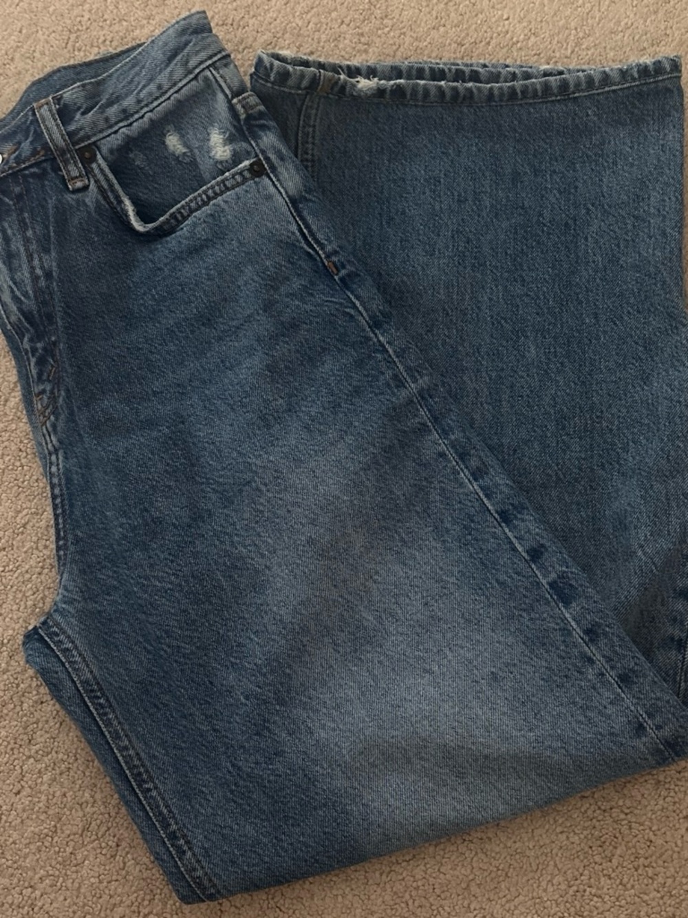 Topshop Women’s Wide Leg Denim Jeans size 26
